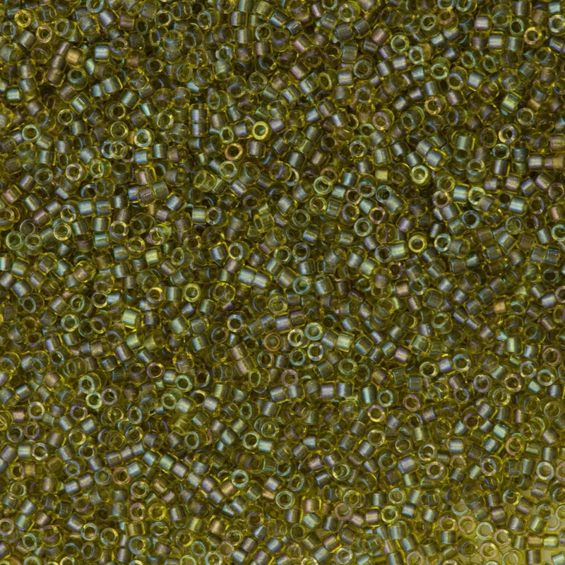 DB2377 Fancy Lined Olive, Miyuki Delica 11/0
