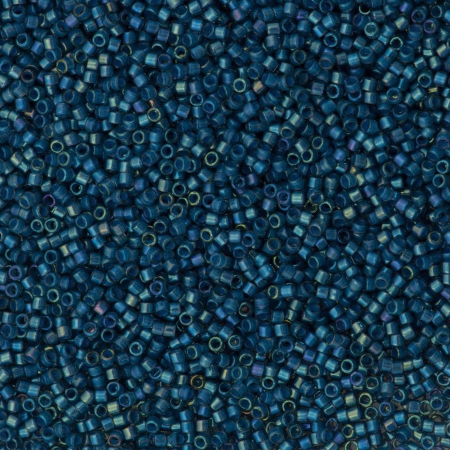 DB2384 Fancy Lined Teal Dark Blue, Miyuki Delica 11/0