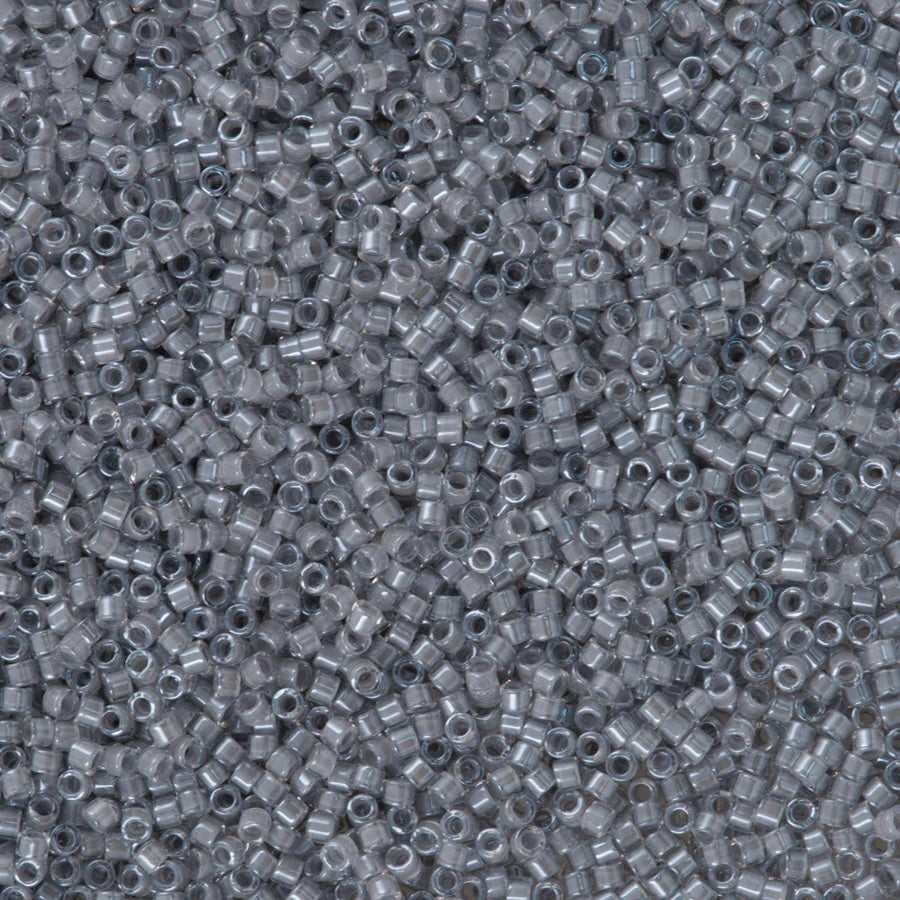 DB2392 - Fancy Lined Pearl Grey, Miyuki Delica 11/0
