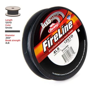 Fireline Thread, 4 Lb Smoke 125yd 0.005 In/0.12 mm