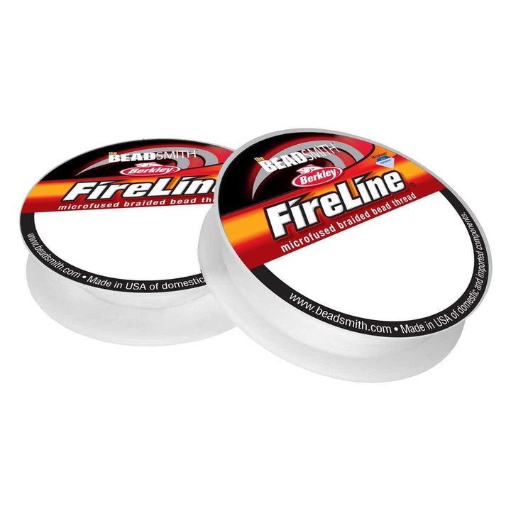 FIRELINE Crystal Beading Thread – 4LB &amp; 6LB, 15 Yards per Spool (2-Pack)