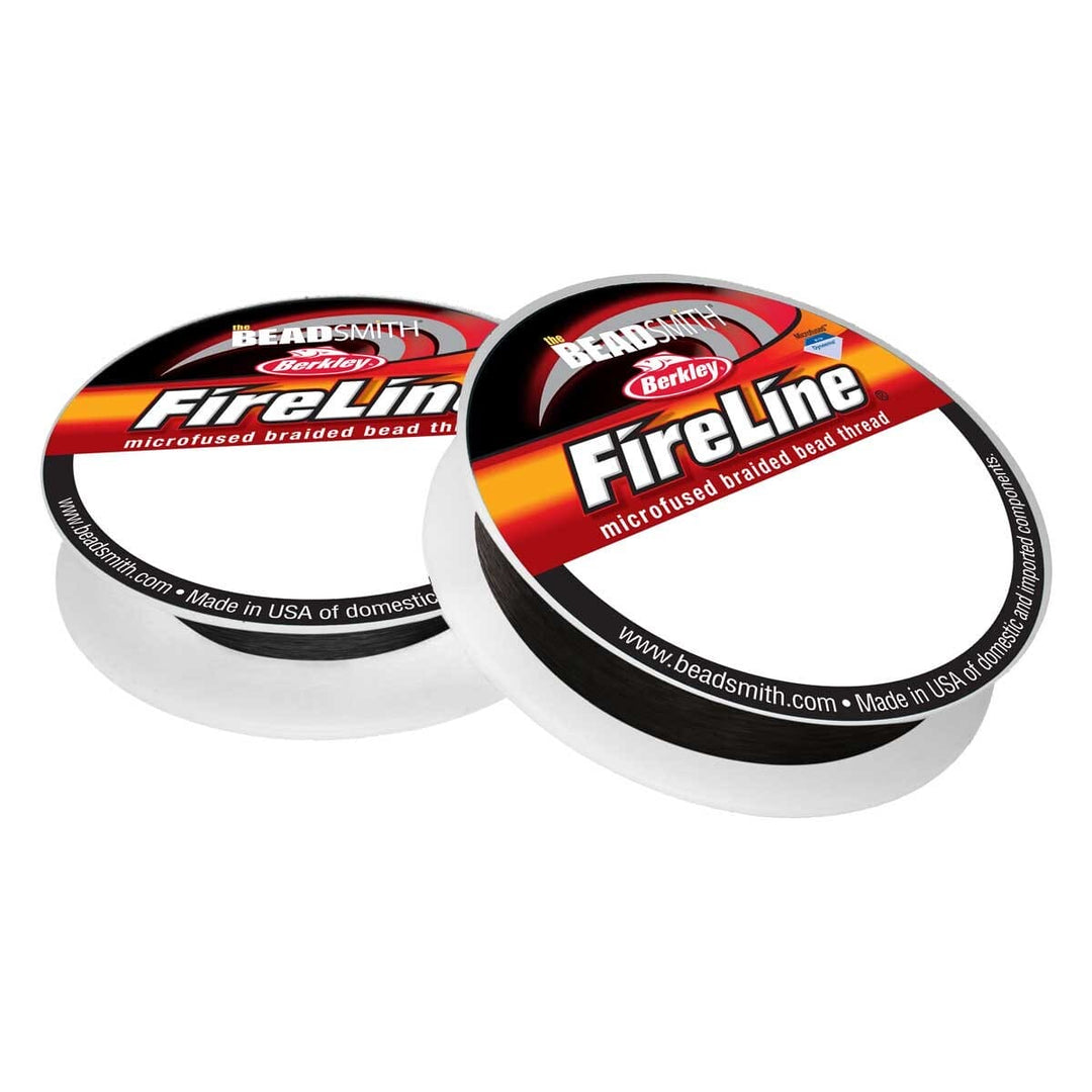 FIRELINE Smoke Grey Beading Thread – 4LB &amp; 6LB, 15 Yards per Spool (2-Pack)
