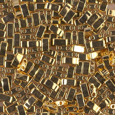 Miyuki Half Tila Beads HTL0191 24K Gold Plated,