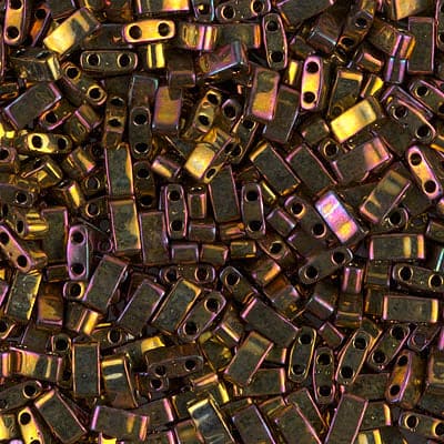Miyuki Half Tila Beads HTL0462 Metallic Gold Iris,