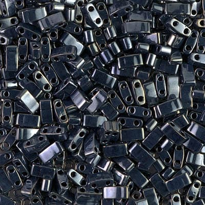 Miyuki Half Tila Beads HTL0464 Light Gunmetal ,
