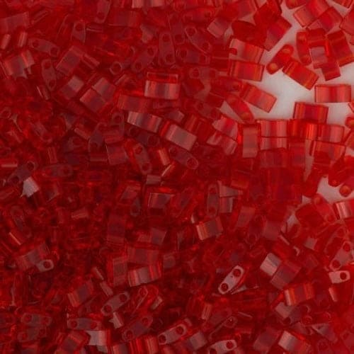 Miyuki Half Tila Beads HTL0140 Transparent Light Red,