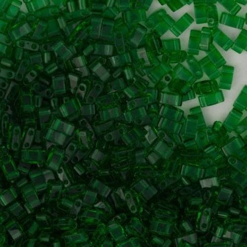 Miyuki Half Tila Beads HTL0146 Transparent Green