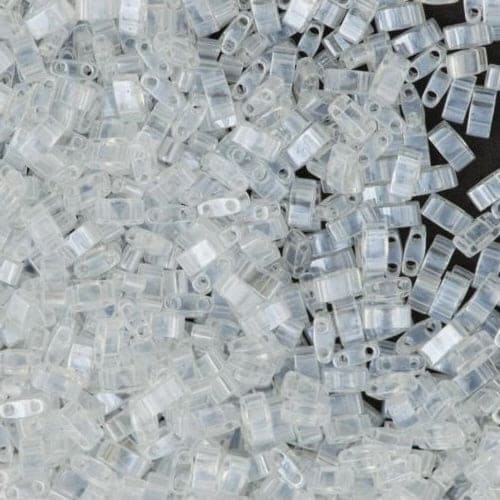 Miyuki Half Tila Beads HTL0160 Crystal Lustered