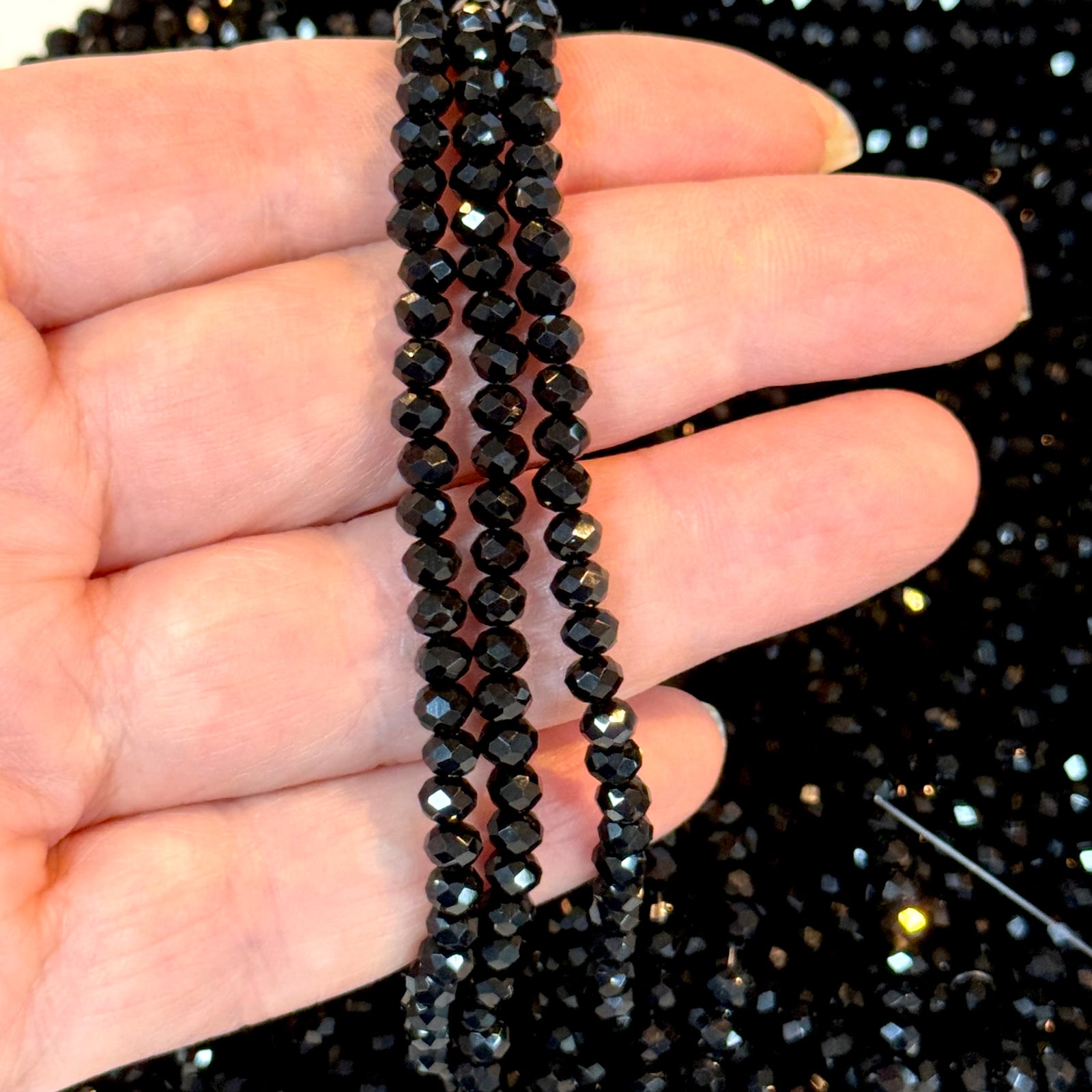 Crystal faceted rondelle 4mm Beads, PBC4C7