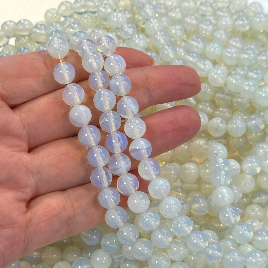 High Quality Grade Moonstone Opalite Beads, Gemstone Round Beads 8mm - 16" 47 beads per strand