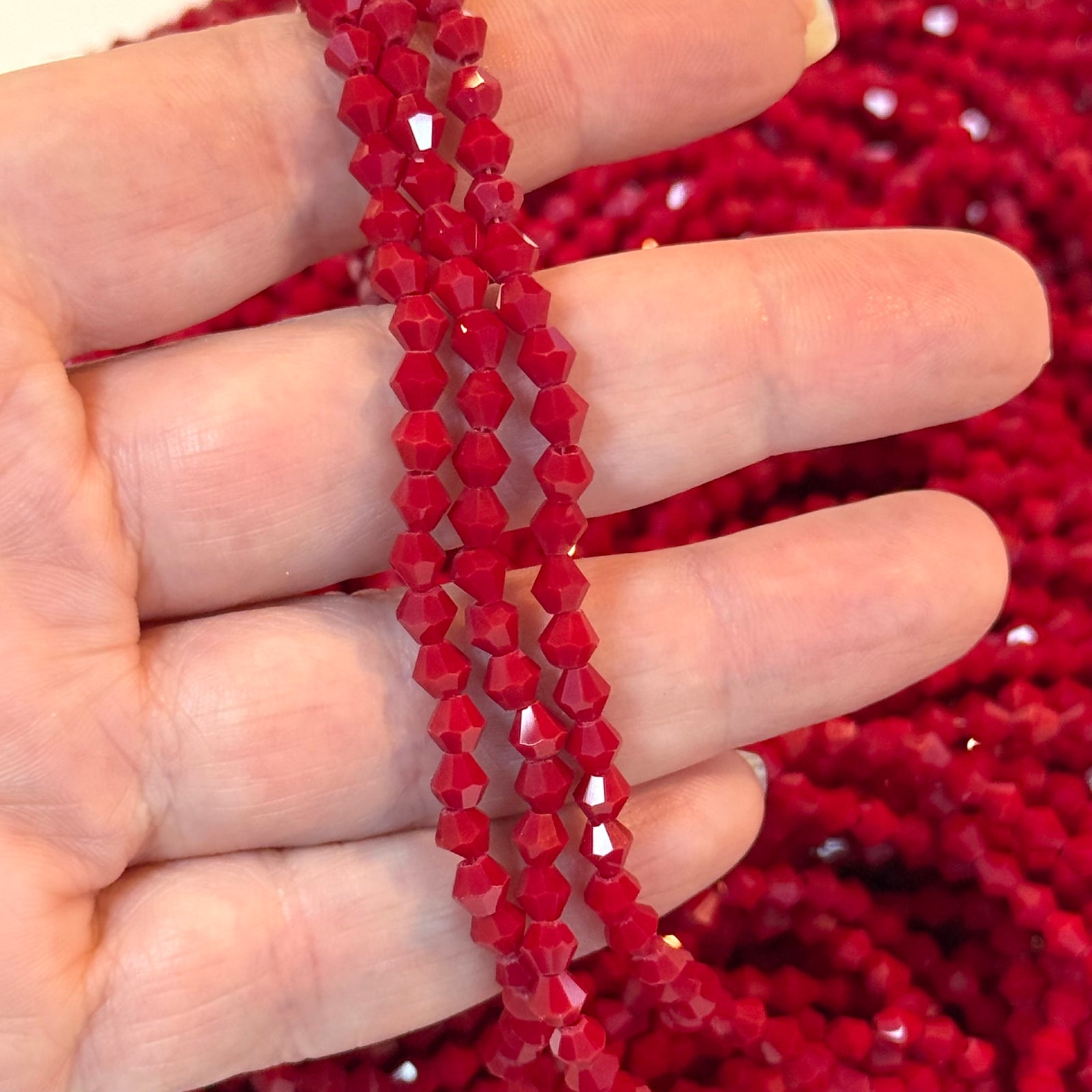 4mm Crystal Bicone Beads, PBC4B60