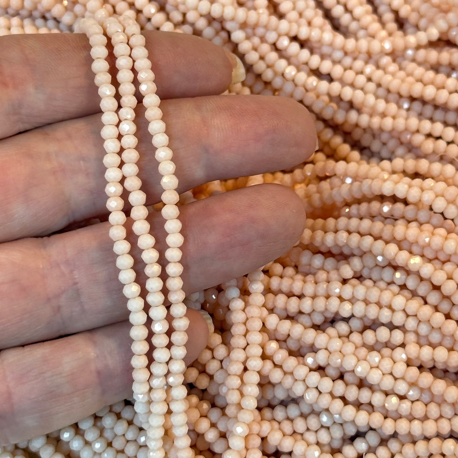 2mm Crystal rondelle beads strand 150 pcs, PBC2C158