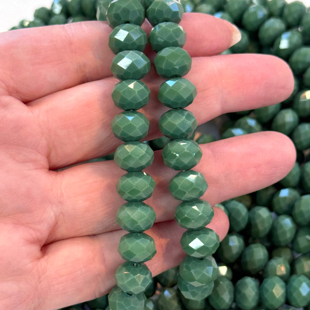 Crystal faceted rondelle - 72 pcs - 10 mm - full strand - PBC10C1