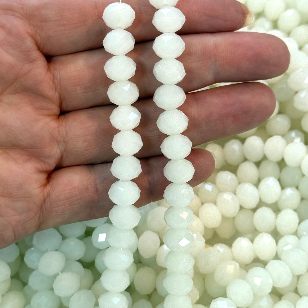 Crystal faceted rondelle - 72 pcs - 10 mm - full strand - PBC10C15