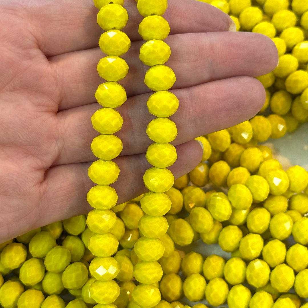 Crystal faceted rondelle - 72 pcs - 10 mm - full strand - PBC10C3