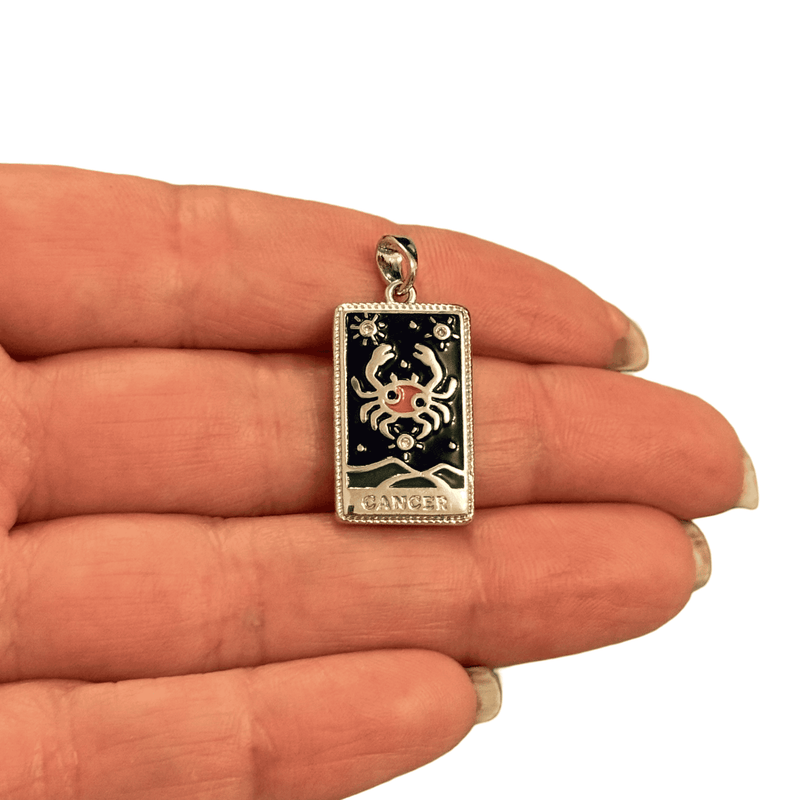 Waterproof Stainless Steel Zodiac Charm, Pendant