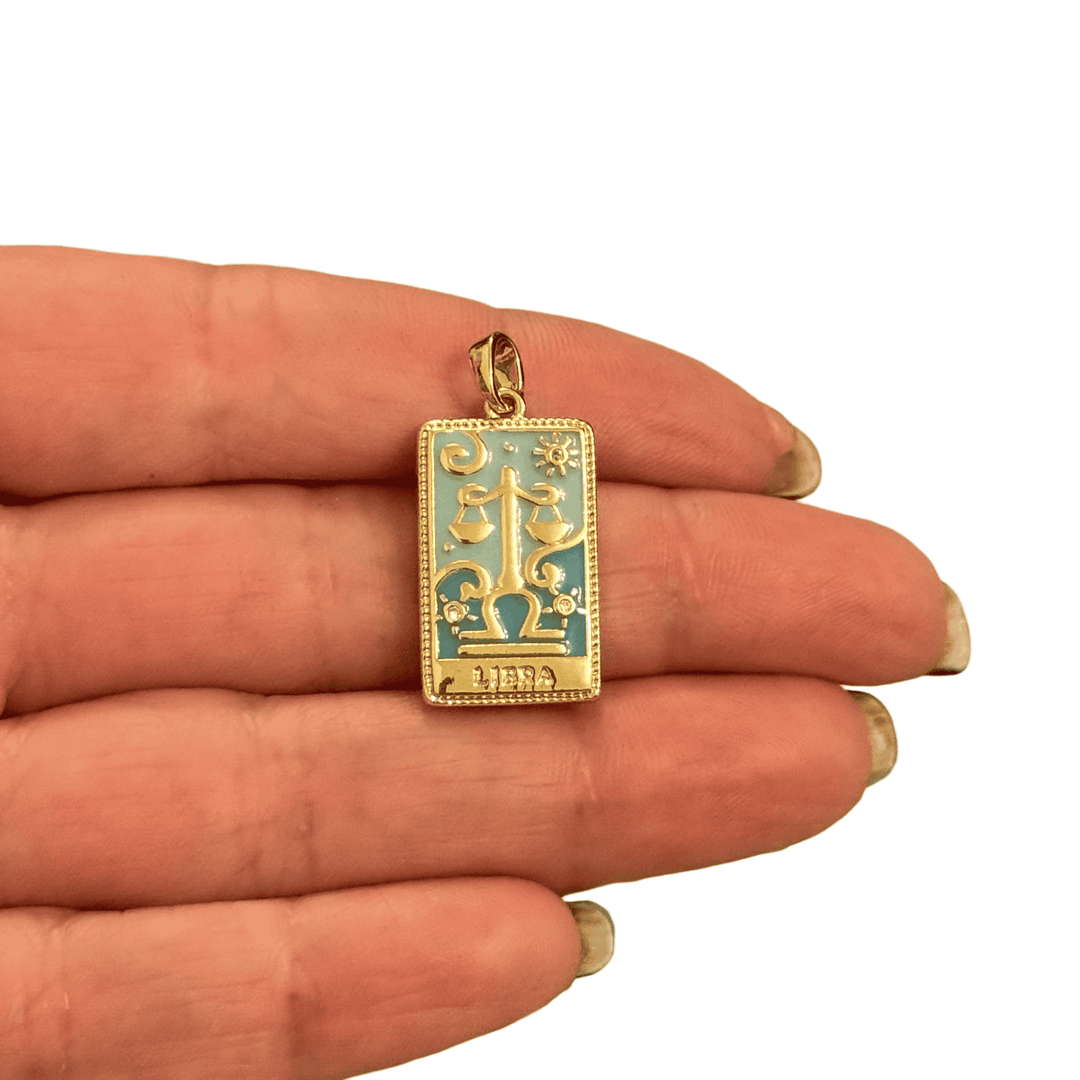 24Kt Gold Plated Waterproof Stainless Steel Zodiac Charm, Pendant