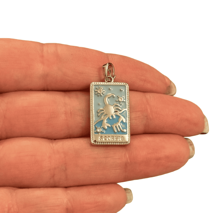 Waterproof Stainless Steel Zodiac Charm, Pendant
