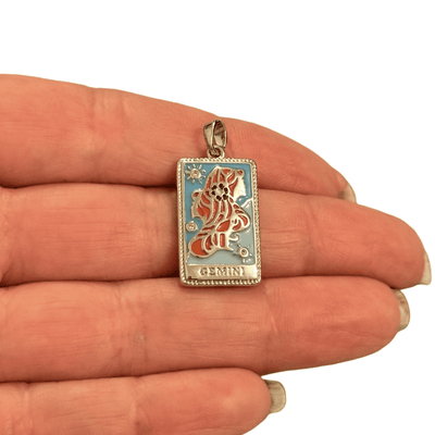 Waterproof Stainless Steel Zodiac Charm, Pendant