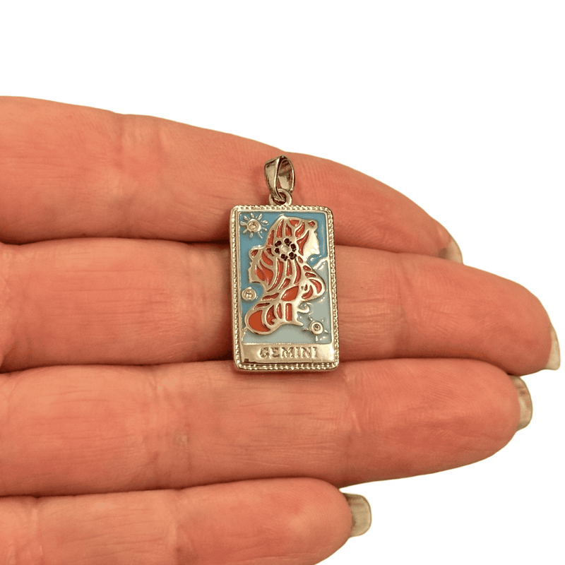 Waterproof Stainless Steel Zodiac Charm, Pendant