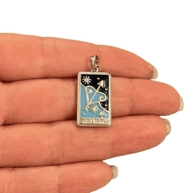 Waterproof Stainless Steel Zodiac Charm, Pendant