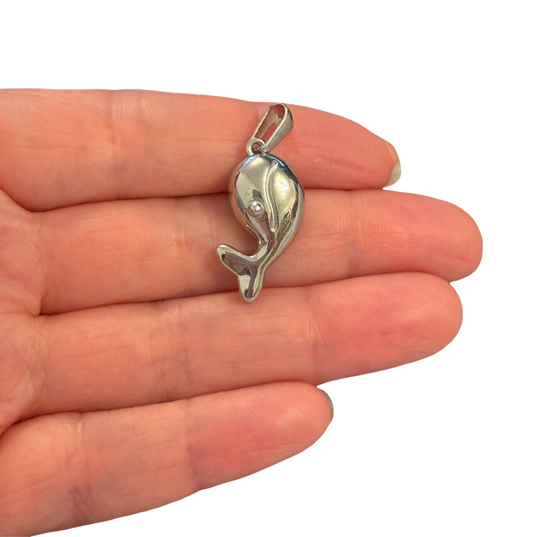 Waterproof 316L Stainless Steel Dolphin Pendant