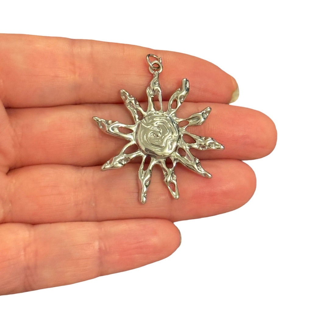 Waterproof 316L Stainless Steel Sun Pendant