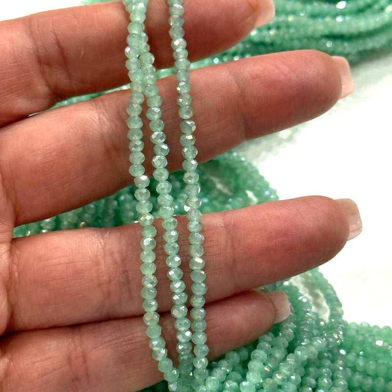 Crystal faceted rondelle 2mm Beads, PBC2C84