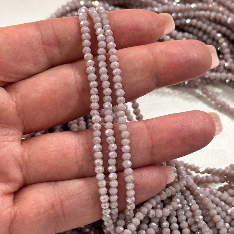 Crystal faceted rondelle 2mm Beads, PBC2C85