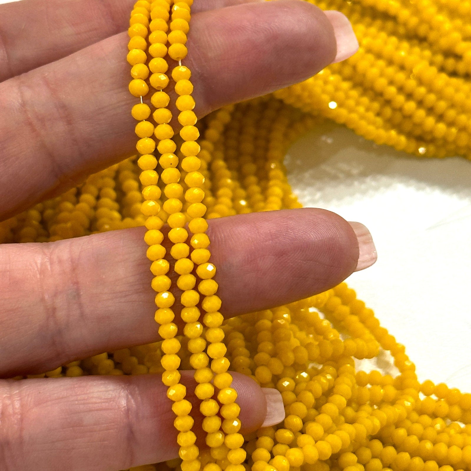 Crystal faceted rondelle 2mm Beads, PBC2C87