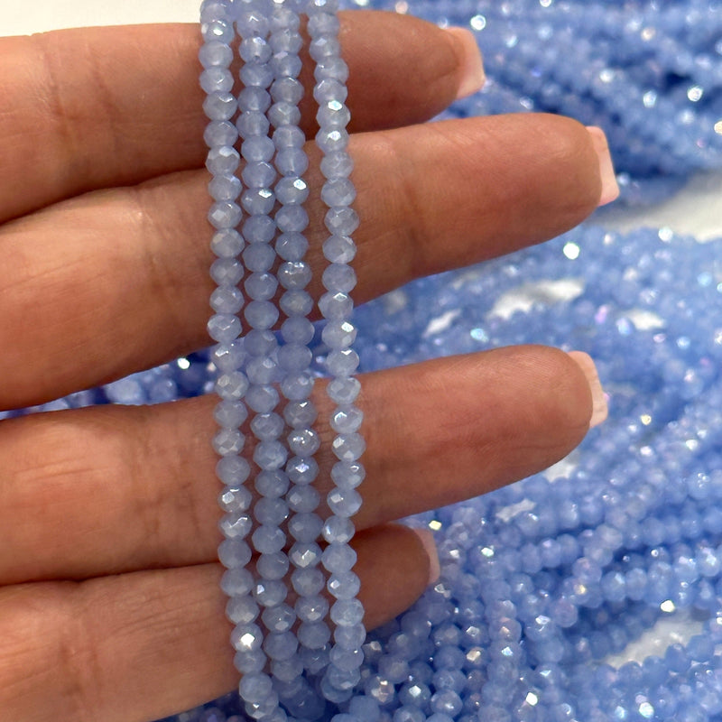 Rondelle à facettes en cristal Perles 3mm, PBC3C70,
