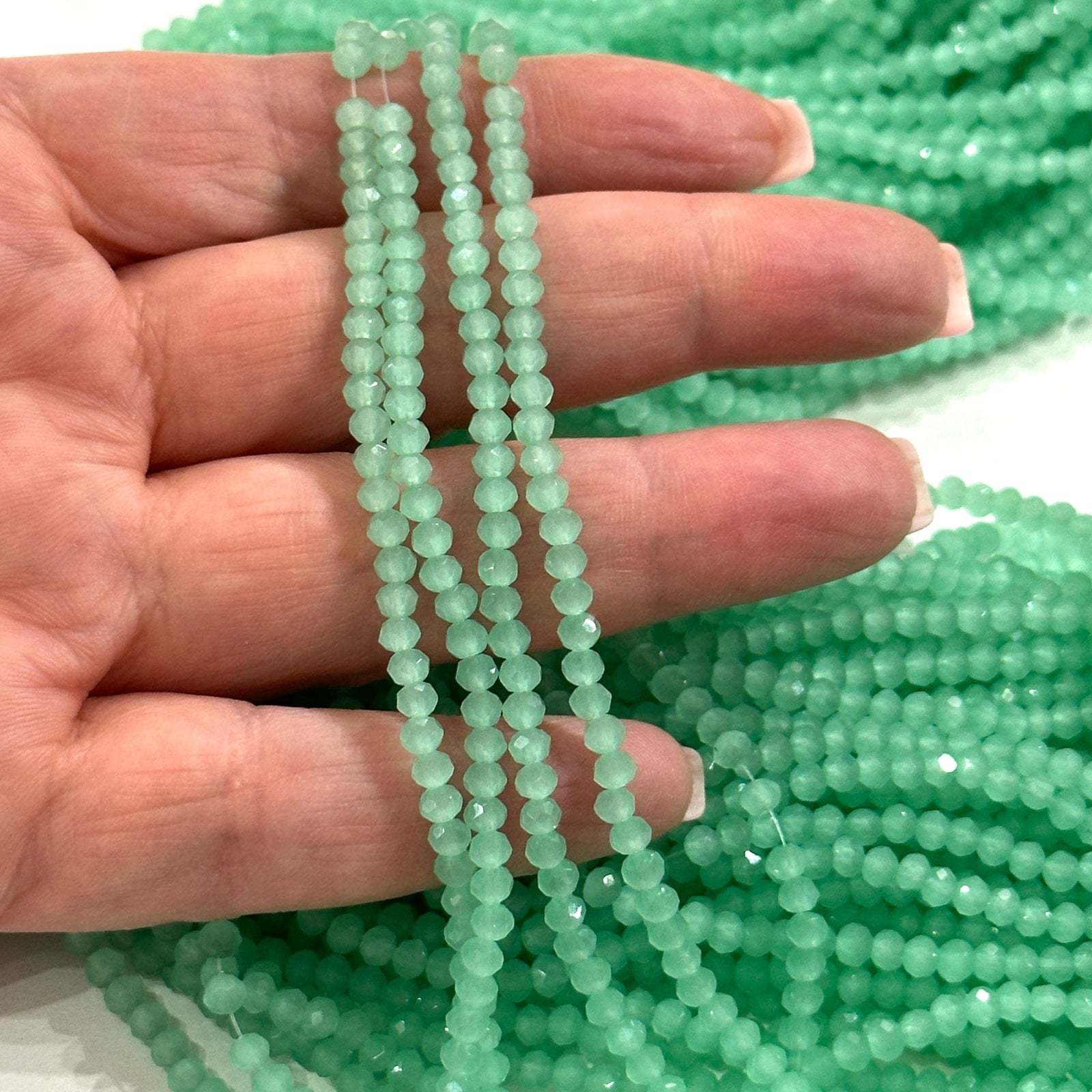 Crystal faceted rondelle 3mm Beads, PBC3C80,