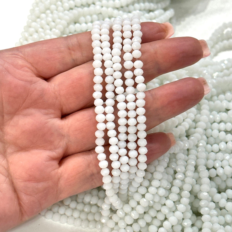 Perles rondelles à facettes en cristal 4mm, PBC4C56