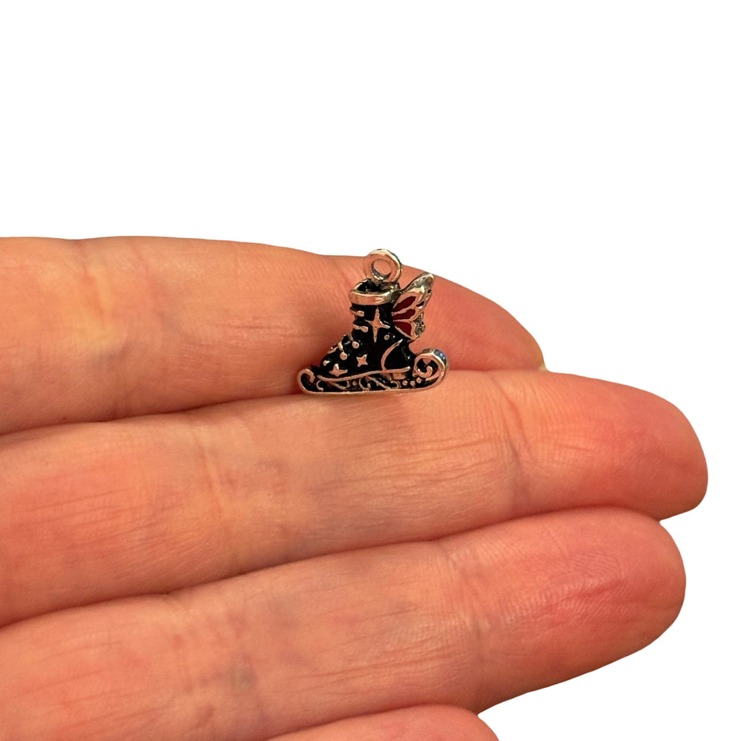 Winged Ice Skate Charm