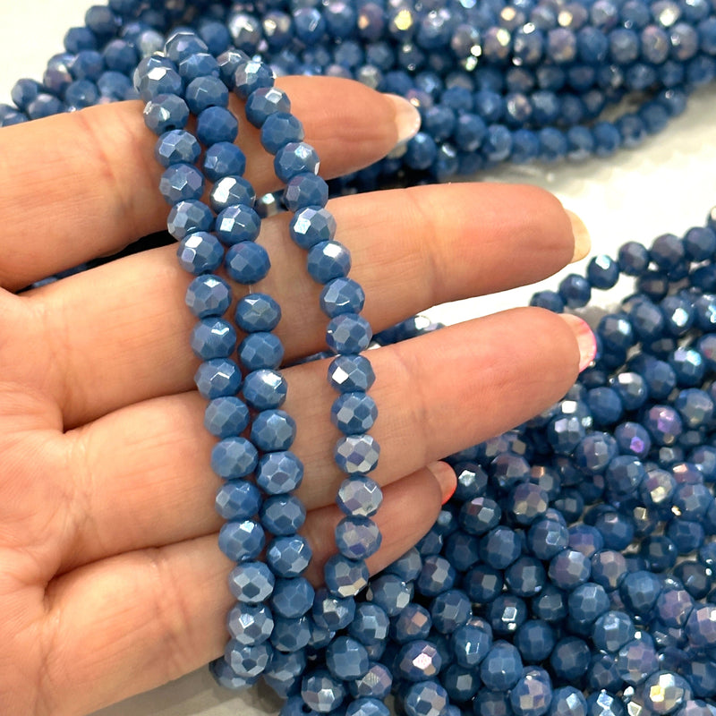 6mm Crystal faceted rondelle beads, PBC6C109