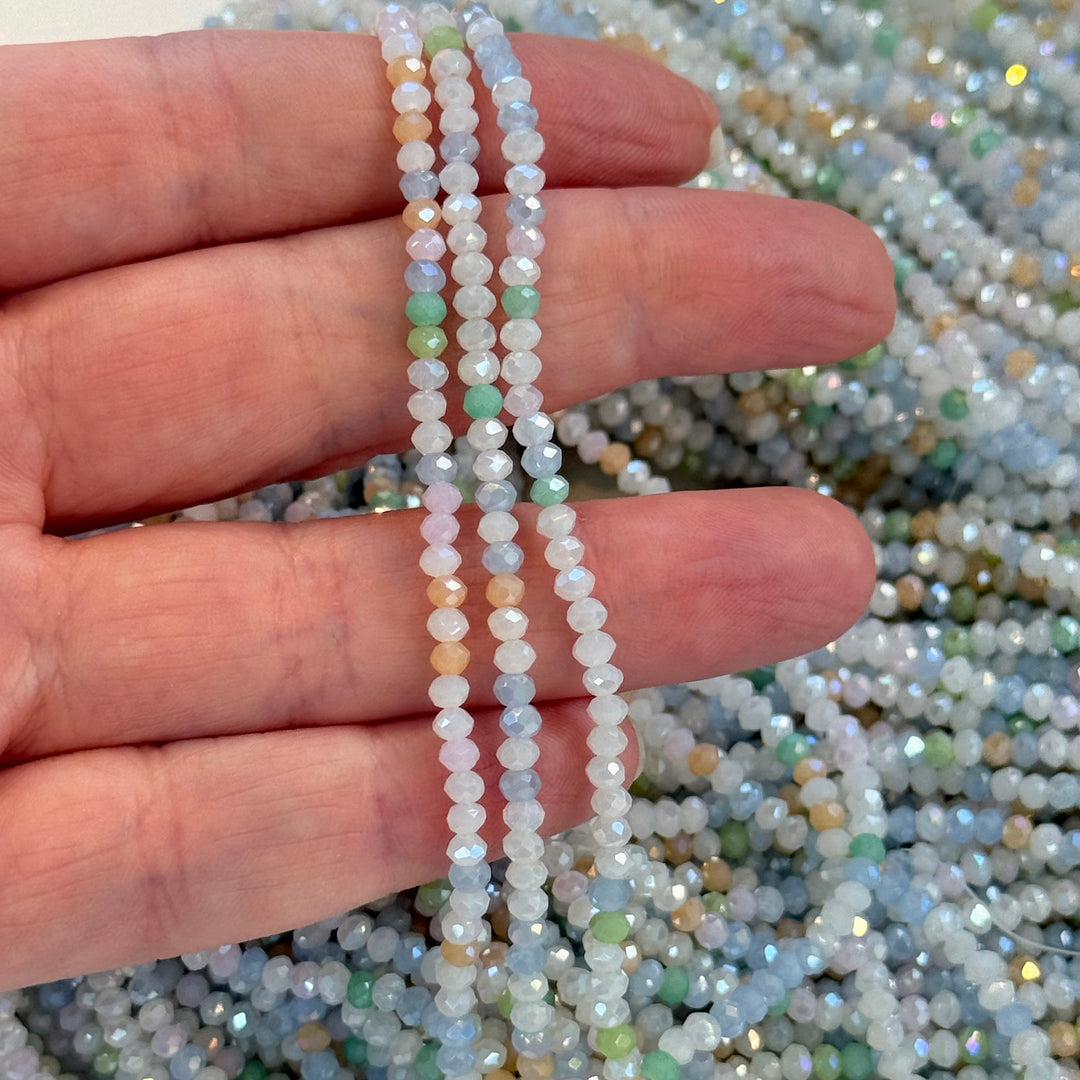 2mm Crystal rondelle beads strand 150 pcs, PBC2C149