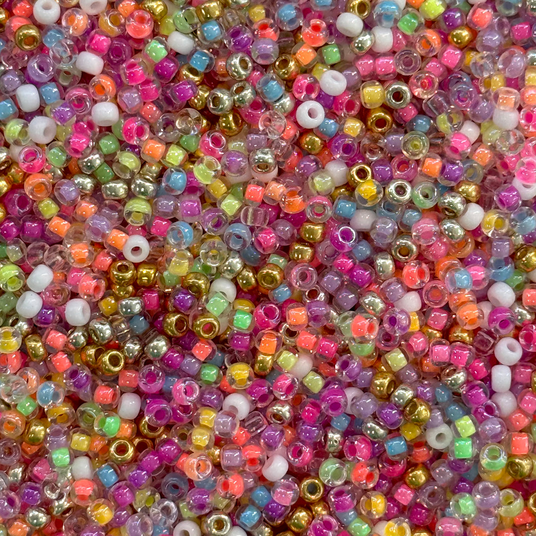 Miyuki 8/0 Seed Beads Assortment – Luminous &amp; Classic Mix, 10g (Approx. 400 Beads)