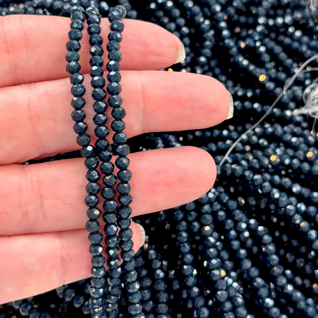 Crystal faceted rondelle 3mm Beads, PBC3C119