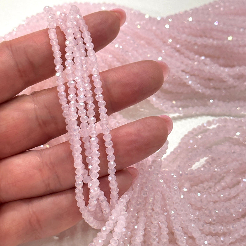 Crystal faceted rondelle 3mm Beads, PBC3C84,