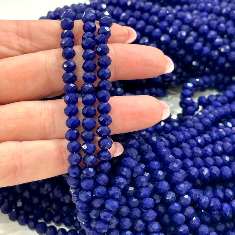 6mm Crystal faceted rondelle beads, PBC6C141