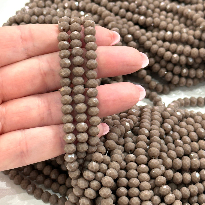 6mm Crystal faceted rondelle beads, PBC6C147