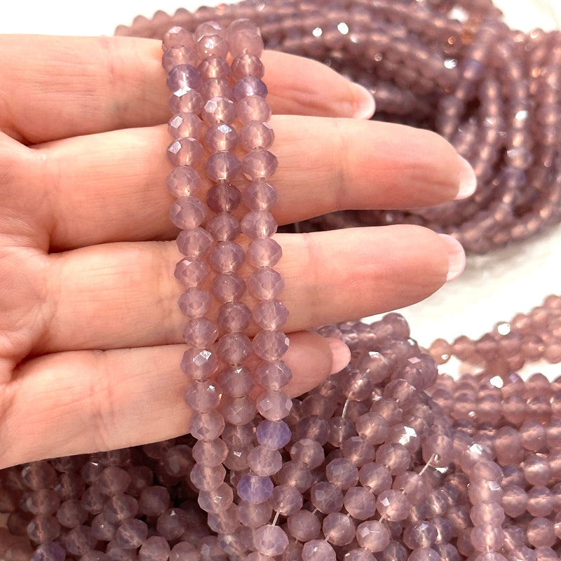 6mm Crystal faceted rondelle beads, PBC6C152