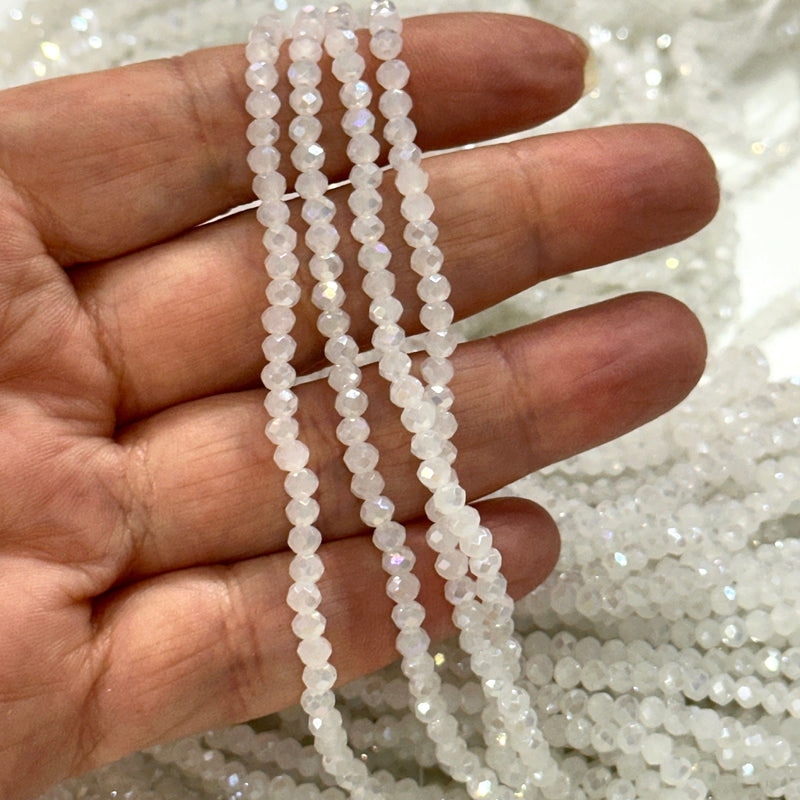 Crystal faceted rondelle 3mm Beads, PBC3C88,