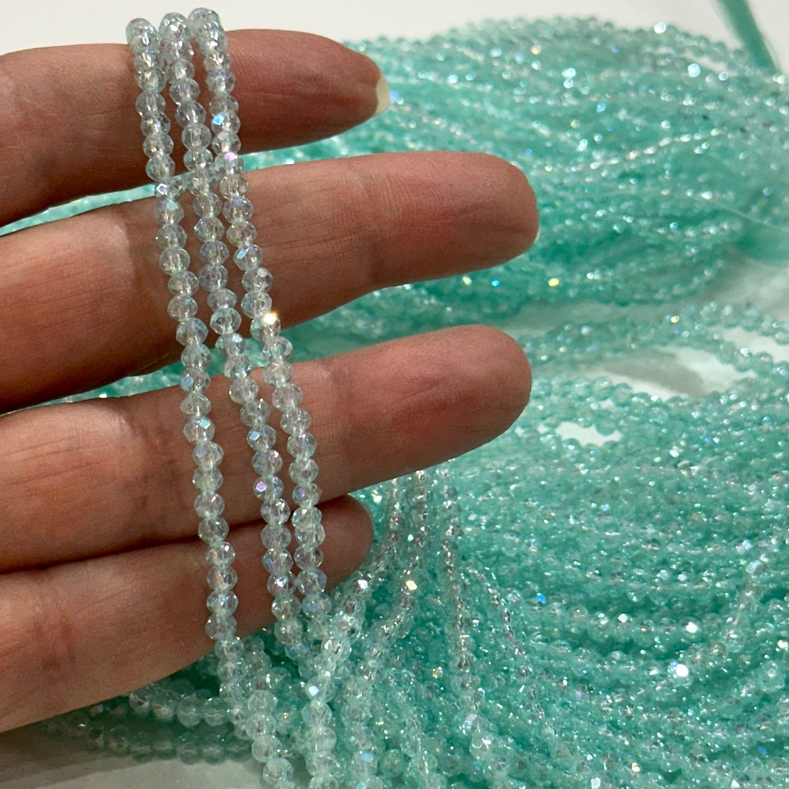 Crystal faceted rondelle 3mm Beads, PBC3C92,