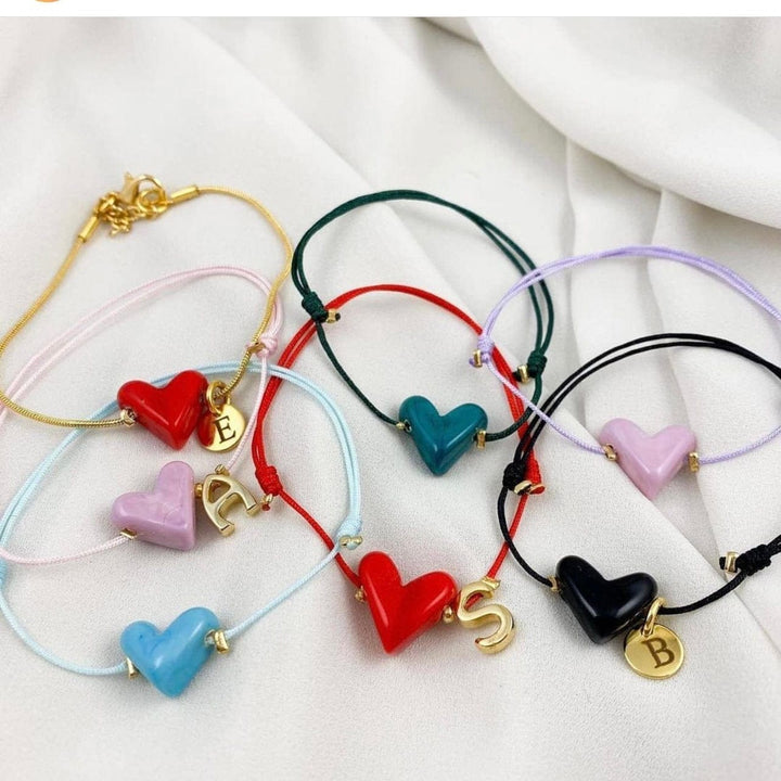Hand Made Murano Glass Navy Heart Charm