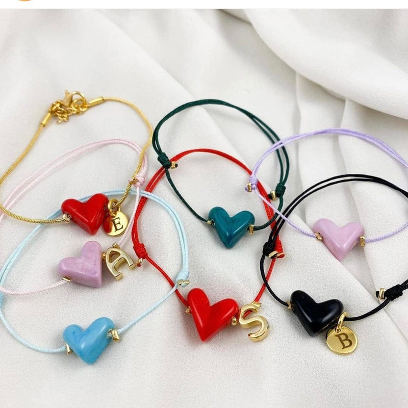 Hand Made Murano Glass Navy Heart Charm
