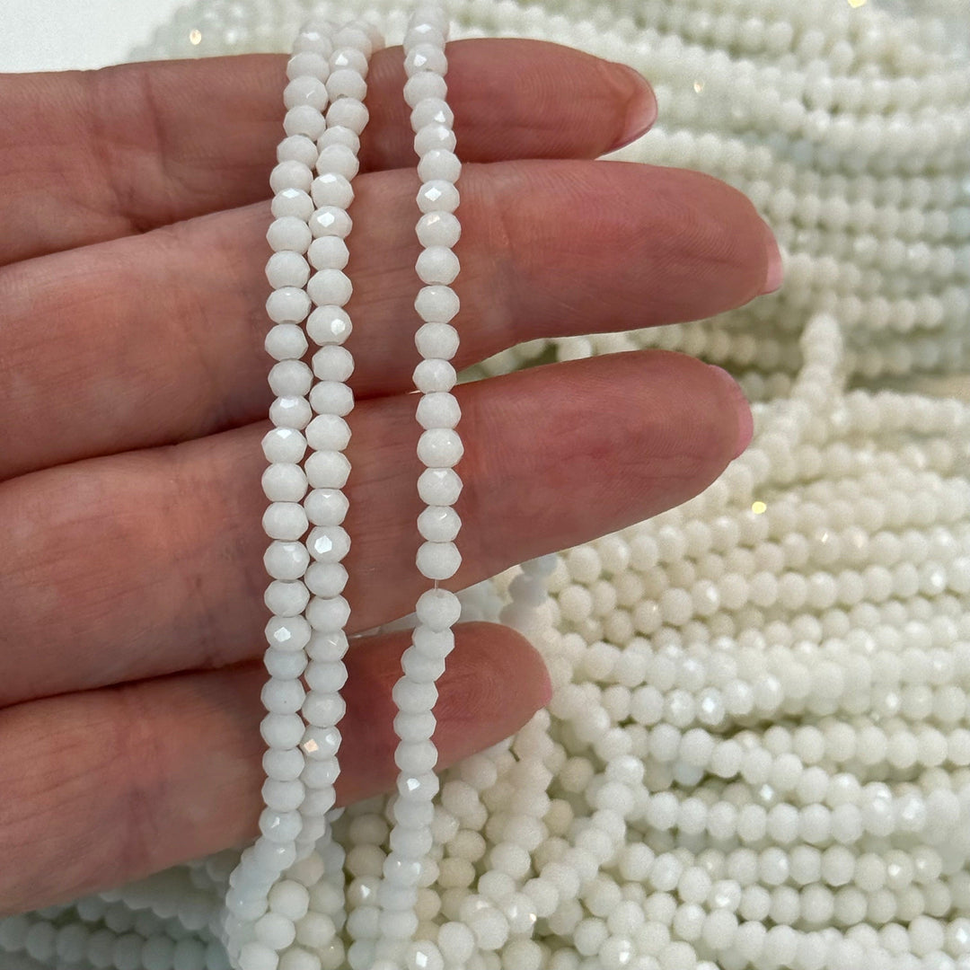 Crystal faceted rondelle 3mm Beads, PBC3C121