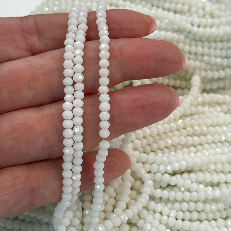 Kristall facettierte Rondelle 3mm Perlen, PBC3C70,