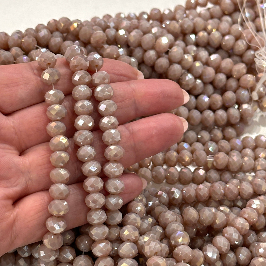 Crystal faceted rondelle 8mm Beads, PBC8C84