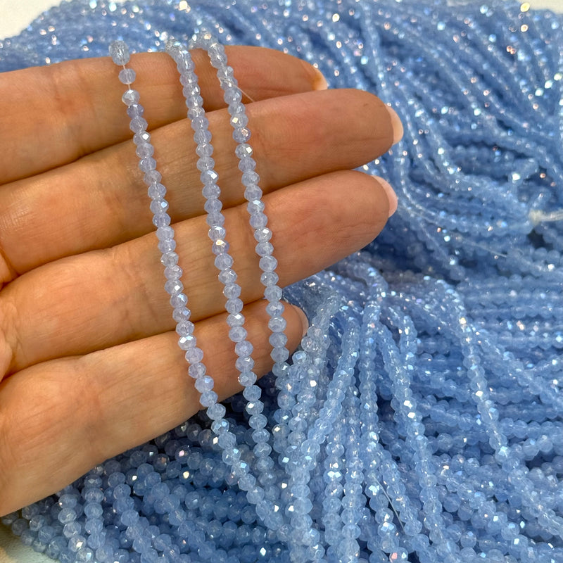 2mm Crystal rondelle beads strand 150 pcs, PBC2C157